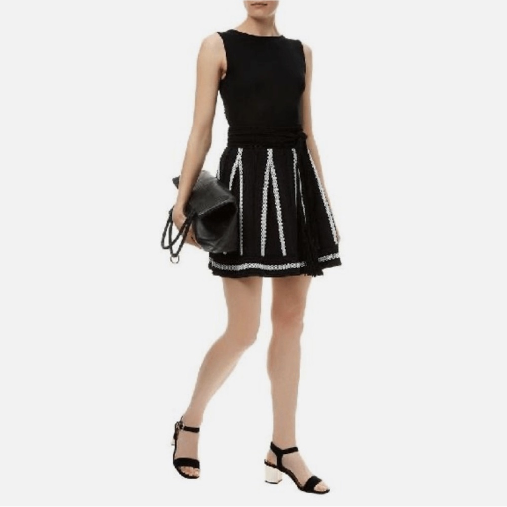 Maje Julane Flared Knit MIni Skirt - Picture 5 of 7